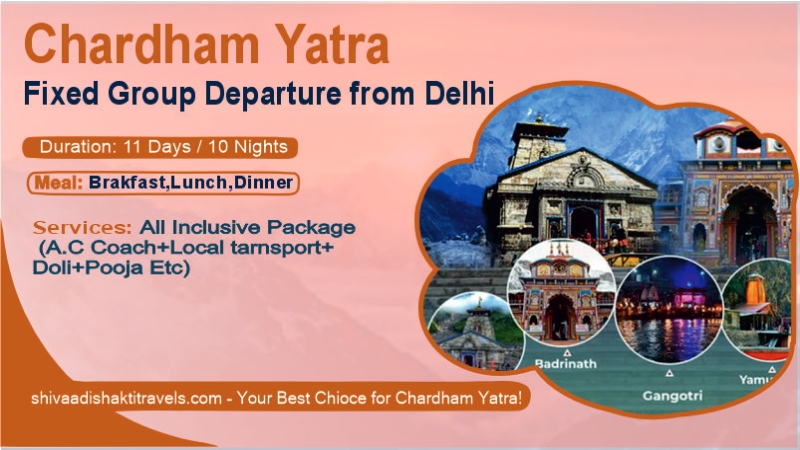 Chardham Yatra Fixed Group Departure from Delhi