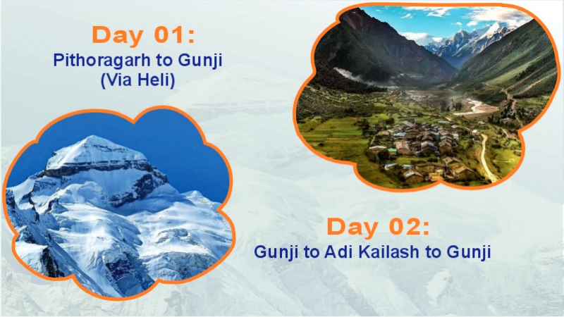 Helicopter Tour of Adi Kailash, Om Parvat & Mt. Kailash