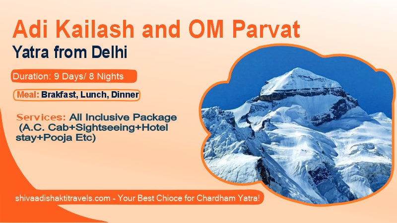 Adi Kailash and OM Parvat Yatra from Delhi